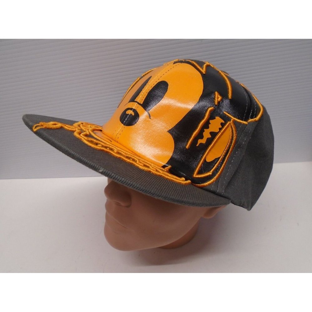 Disney Mickey Mouse DJ Hat Adult One Size Big Face Emboss Stretch Cotton NWOT